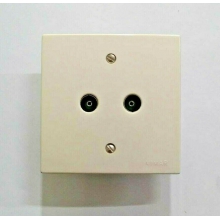 PRESA DOPPIA TV SEMPLICE  Ø9,5IEC AVORIO - VIMAR 06453 product photo