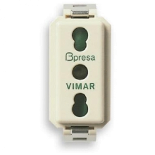 PRESA BIPASSO 2P+T 16A P17/11 SERIE 8000 - VIMAR 08145 product photo