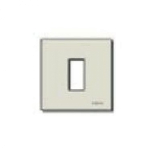 PLACCA 1 MODULO ALLUMINIO SCATTO ORO SERIE 8000 - VIMAR 08605 product photo