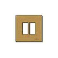 8606BR - PLACCA 2M ALLUMINIO SCATTO BRONZO - VIMAR 08606.BR product photo