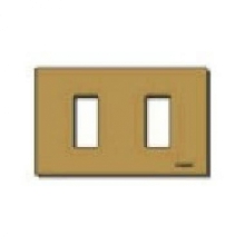 PLACCA 2 FORI SCATTO ALLUMINIO BRONZO SERIE 8000 - VIMAR 08636.BR product photo