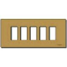 8000-PLACCA 5F SCATTO ALLUMINIO BRONZO - VIMAR 08639.BR - VIMAR 08639.BR product photo