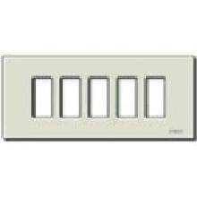 8000-PLACCA 5F SCATTO ALLUMINIO ORO - VIMAR 08639 - VIMAR 08639 product photo