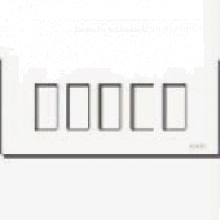 PLACCA 5 FORI SCATTO RESINA AVORIO - VIMAR 08639.A product photo