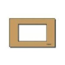 PLACCA 3 MODULI SP ALLUMINIO SCATTO BRONZO - VIMAR 08657.BR product photo