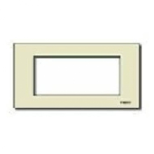 PLACCA 4 MODULI SP RESINA SCATTO AVORIO - VIMAR 08658.A product photo