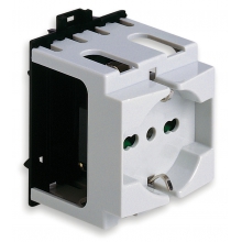 PRESA 2P+T 16A UNIVERSALE PER GUIDA DIN - VIMAR 09967.1 product photo