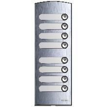 PLACCA SUPPL. 2M CON 8 TASTI ALLUMINIO - VIMAR 1358 - VIMAR 1358 product photo