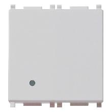 PLANA-INTERR 1P 10AX 2M ILLUMIN.SILVER - VIMAR 14000.2.SL product photo