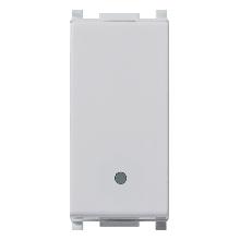 PLANA-DEVIATORE 1P 16AX ILLUMIN.SILVER - VIMAR 14005.SL - VIMAR 14005.SL product photo