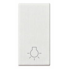 COPRITASTO 1 MODULO SIMBOLO LUCE BIANCO SERIE PLANA - VIMAR 14021.L product photo