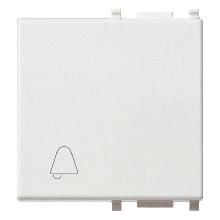 TASTO 2 MODULI SIMBOLO CAMPANELLO BIANCO - VIMAR 14022.C product photo