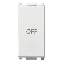 PULSANTE 1P NO+NC 10A SIMBOLO OFF BIANCO - VIMAR 14056.33 product photo