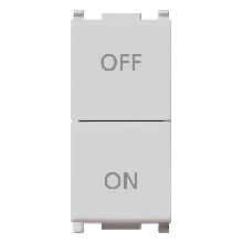 PLANA-2 PULS.IND.NO+NC 10A SIMB.ON-OFF SILVER - VIMAR 14058.SL - VIMAR 14058.SL - VIMAR 14058.SL product photo