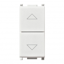 DOPPIO PULSANTE SU-GIU 1P NO + NO 10A SERIE PLANA BIANCO - VIMAR 14062 product photo