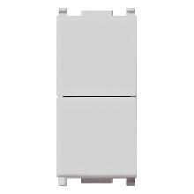 DOPPIO PULSANTE 1P NO+NO 10A SILVER SERIE PLANA - VIMAR 14066.SL product photo