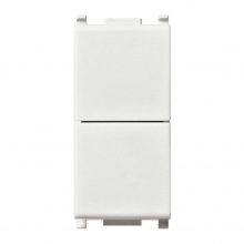 DOPPIO PULSANTE SERIE PLANA 1P NO+NO 10A BIANCO - VIMAR 14066 product photo