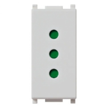 PRESA SILVER 2P+T 10A P11 SERIE PLANA - VIMAR 14201.SL product photo