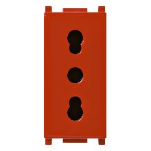 PRESA 2P+T16A P17/11 ANTIBATTERICO ROSSO - VIMAR 14203.AB.R - VIMAR 14203.AB.R product photo