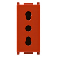 PRESA 2P+T 16A P17/11 ROSSA SERIE PLANA - VIMAR 14203.R product photo