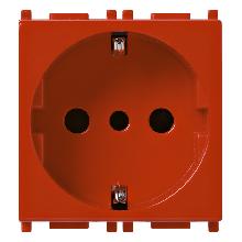 PLANA-PRESA 2P+T 16A ROSSO - VIMAR 14209.R - VIMAR 14209.R product photo