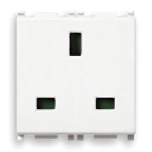 PLANA-PRESA 2P+T 13A STD.INGLESE BIANCO - VIMAR 14219 - VIMAR 14219 - VIMAR 14219 product photo