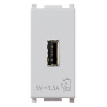 PLANA-UNITA'ALIMENTAZIONE USB 5V1,5A 1M SILVER - VIMAR 14292.SL - VIMAR 14292.SL product photo