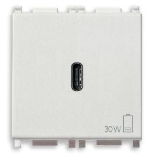 ALIMENTATORE USB C PD 30W BIANCO - VIMAR 14298 - VIMAR 14298 product photo
