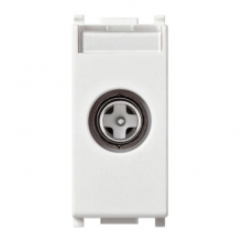 PRESA TV SAT DIRETTA ANTENNA SERIE PLANA BIANCO - VIMAR 14300.01 product photo