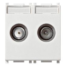 PLANA-PRESA TV-RD-SAT DIR.2 USC.1DB BIANCO - VIMAR 14302.01 - VIMAR 14302.01 product photo