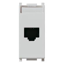 PLANA-PRESA RJ45 NETSAFE CAT5E UTP SILVER - VIMAR 14339.11.SL - VIMAR 14339.11.SL product photo