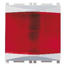 PLANA-SPIA DIFFUSPRISMATICO ROSSO SILVER - VIMAR 14387.R.SL - VIMAR 14387.R.SL product photo
