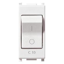 INTERRUTTORE MT 1P C10 120-230V 1,5KA BIANCO SERIE PLANA - VIMAR 14404.10 product photo