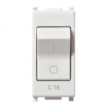 INTERRUTTORE MT VIMAR PLANA 1P+N C16 120-230V BIANCO 14405.16 - VIMAR 14405.16 product photo