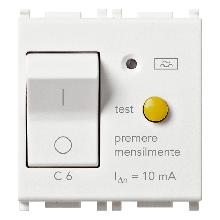 PLANA-INT. MTDIFF.1P+N C6 10MA 1,5KA BIANCO - VIMAR 14411/06 - VIMAR 14411/06 product photo