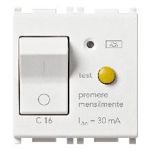INTERRUTTORE MTDIFF.1P+N C16 30MA BIANCO - VIMAR 14411.16.30 - VIMAR 14411.16.30 product photo