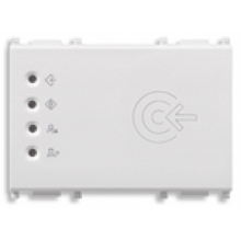 CRONOTERMOSTATO A BATTERIE LETTORE TRANSPONDER ESTERNO KNX BIANCO SERIE PLANA - VIMAR 14456 product photo