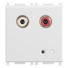 PLANA-INGRESSO AUDIO RCA 2M BIANCO - VIMAR 14582 - VIMAR 14582 product photo