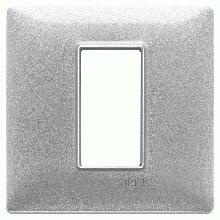 PLANA-PLACCA 1M METALLO ARGENTO METALLIZZATO - VIMAR 14641.71 - VIMAR 14641.71 product photo