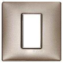 PLANA-PLACCA 1M METALLO NICHEL PERLATO - VIMAR 14641.74 - VIMAR 14641.74 product photo