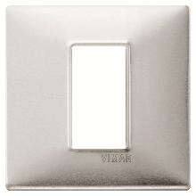 PLANA-PLACCA 1M METALLO ALLUMINIO SPAZZOLATO - VIMAR 14641.81 - VIMAR 14641.81 product photo