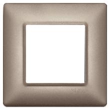 Vimar Plana Placca 2M nichel perlato - VIMAR 14642.74 product photo