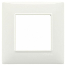 PLACCA 1 POSTO PER SCATOLA TONDA VIMAR PLANA COLORE AVORIO - VIMAR 14642.02 product photo