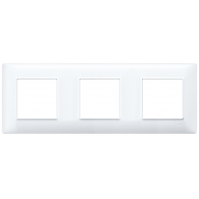 PLACCA 6M (2+2+2) INT71 SERIE PLANA TECNOPOLIMERO BIANCO - VIMAR 14644/01 product photo