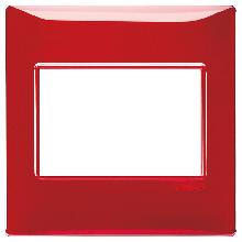 14648/51 - PLACCA 3 MODULI BS REFLEX RUBINO - VIMAR 14648.51 product photo