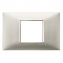 PLANA-PLACCA 2M.CENTR.TECNOP.NIKCEL OPACO - VIMAR 14652.21 - VIMAR 14652.21 product photo