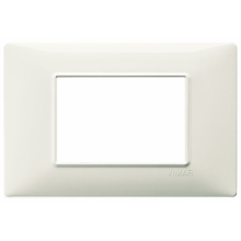 PLACCA 3 MODULI SERIE PLANA COLORE AVORIO - VIMAR 14653.02 product photo