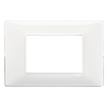 PLACCA 3 MODULI SERIE PLANA COLORE REFLEX NEVE - VIMAR 14653.41 product photo