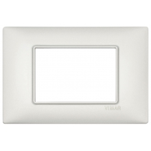 PLACCA 3 MODULI SERIE PLANA COLORE ARGENTO PERLATO - VIMAR 14653.75.01 product photo