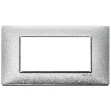 PLACCA 4M TECNOPOLIMERO SILVER - VIMAR 14654.27 - VIMAR 14654.27 product photo